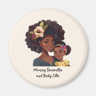 Personalisierte Mama und Tochter (8) Magnet