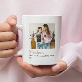 Personalisierte Mama Vielen Dank Foto Kaffeetasse