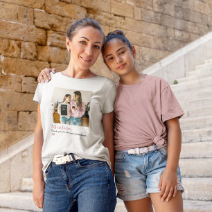 Personalisierte Mama Vielen Dank Foto T-Shirt