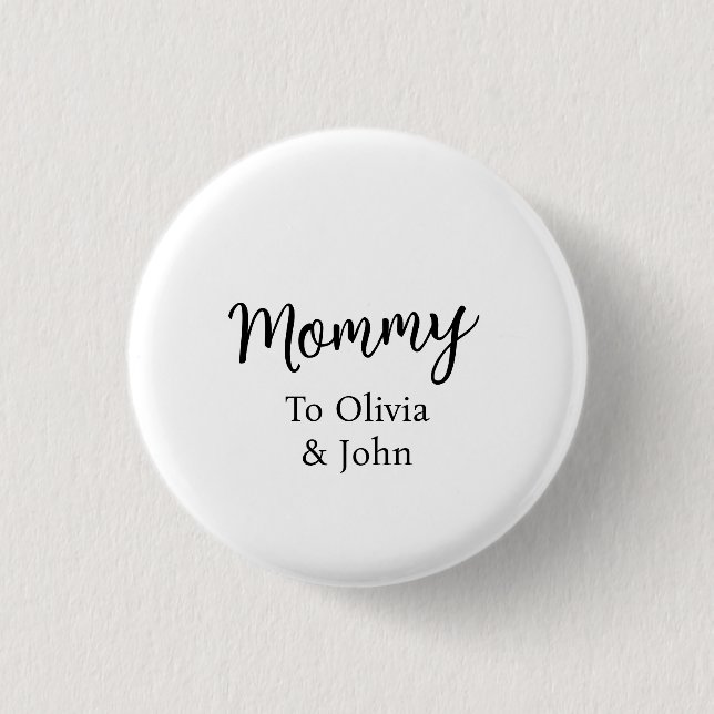 Personalisierte Mami Button (Vorderseite)