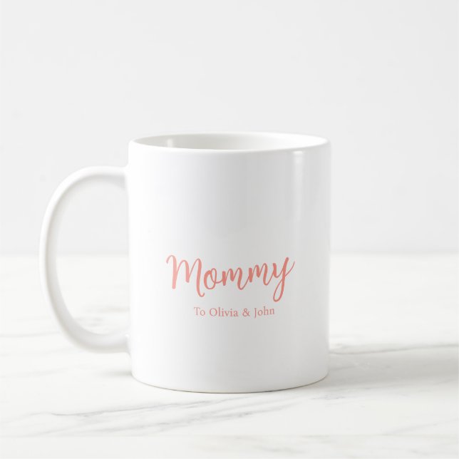 Personalisierte Mami Kaffeetasse (Links)