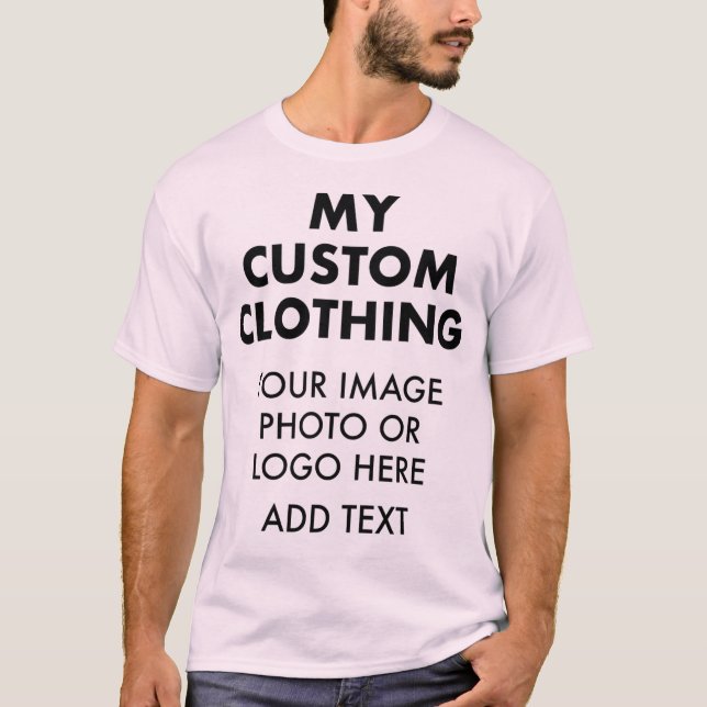 Personalisierte MÄNNER-PINK-T - SHIRT (Vorderseite)