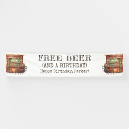 Personalisierte Männer zum Geburtstag Bar-freies B Banner