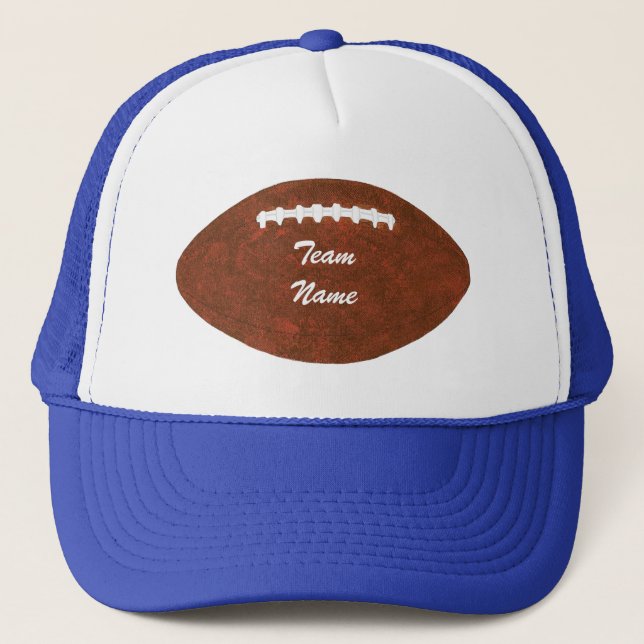 Personalisierte Mannschaftsname Football-Hasen Truckerkappe (Vorderseite)