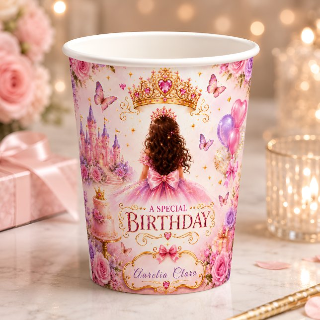 Personalisierte Märchenprinzessin Pappbecher (Von Creator hochgeladen)