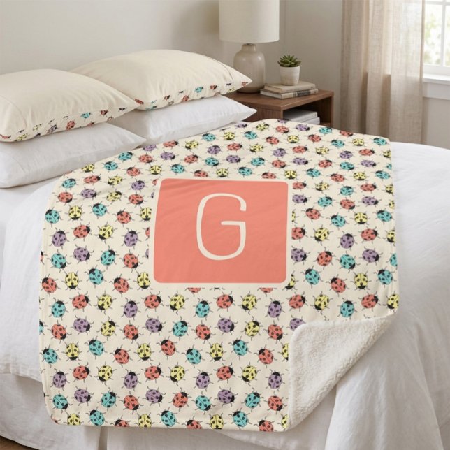 Personalisierte Marienkäfer-Decke Sherpadecke (Von Creator hochgeladen)