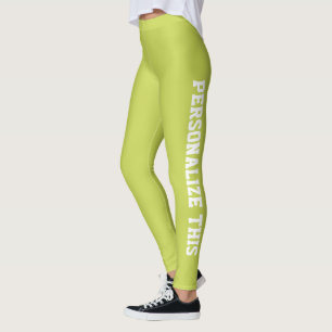 Personalisierte Marke Made Olive Green Leggings