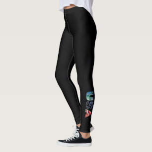 Personalisierte Markenbezeichnung aus Schwarz und  Leggings