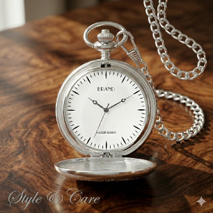 Personalisierte Markensilber-Taschenuhr Armbanduhr