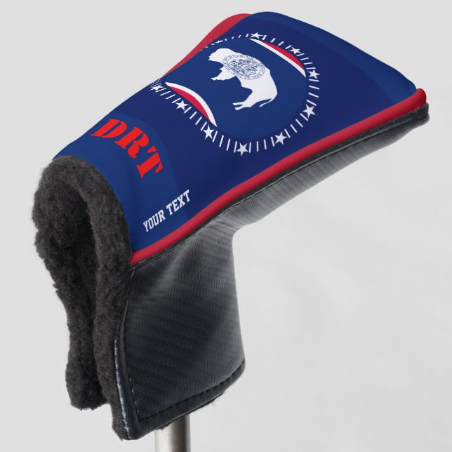 Personalisierte Markierung für Ihren Textbaustein Golf Headcover (3/4 Vorderseite)