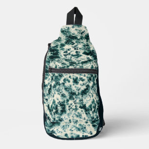 Personalisierte Marmor-Tie-Dye-Umhängetasche Crossbody Bag