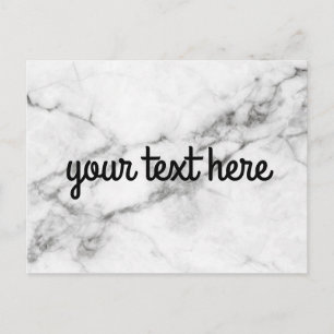 Personalisierte Marmorpostkarte Postkarte