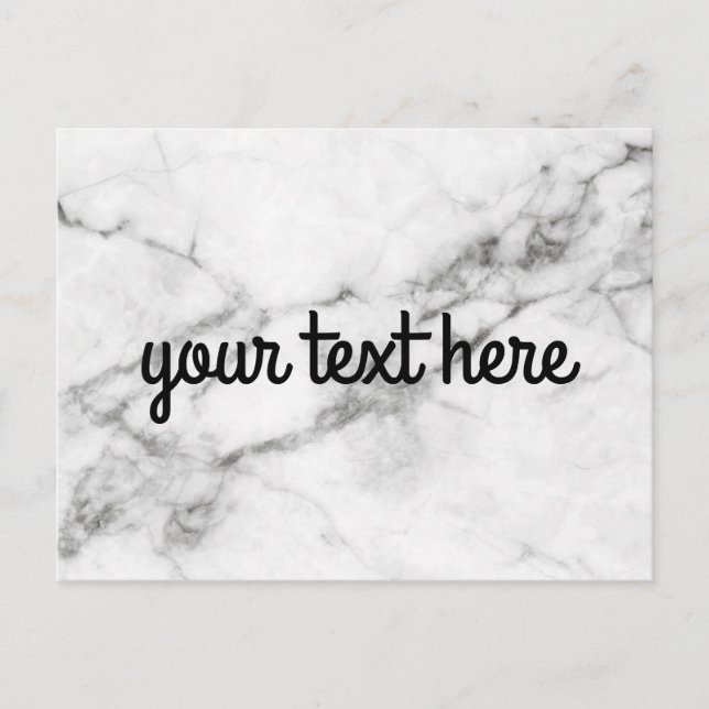 Personalisierte Marmorpostkarte Postkarte (Vorderseite)