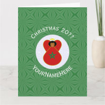 Personalisierte marokkanische Weihnachts-Engel-Fla