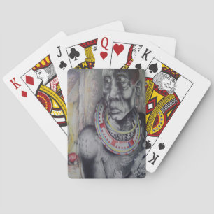 Personalisierte Masai Personenkarte Spielkarten