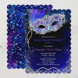 Personalisierte Masquerade-Sneaker-Ball-Vorlage Einladung