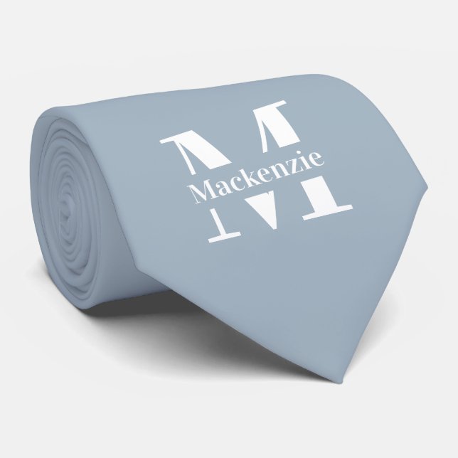 Personalisierte Maßanfertigung mit Monogramm Krawatte (Gerollt)