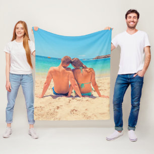 Personalisierte Maßgeschneiderte Foto Fleece Blank