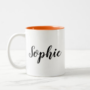 Personalisierte maßgeschneiderte Geschenke Zweifarbige Tasse