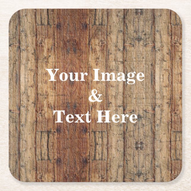 Personalisierte Maßgeschneiderte Ihr eigenes Foto  Rechteckiger Pappuntersetzer (Vorderseite)