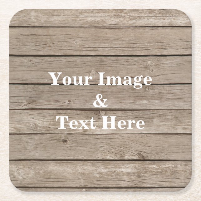 Personalisierte Maßgeschneiderte Ihr eigenes Foto  Rechteckiger Pappuntersetzer (Vorderseite)