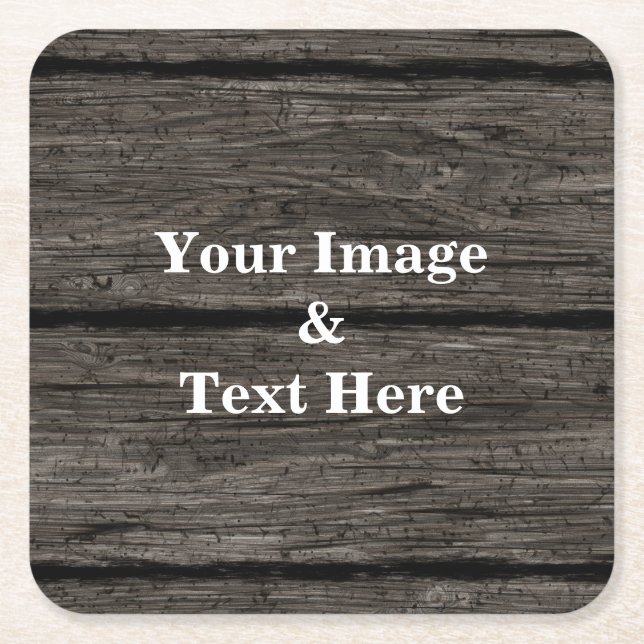 Personalisierte Maßgeschneiderte Ihr eigenes Foto  Rechteckiger Pappuntersetzer (Vorderseite)