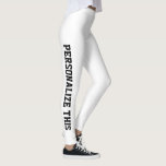Personalisierte, maßgeschneiderte leggings<br><div class="desc">Benutzerdefinierte Leggings aus Ricaso - eigene Texte hinzufügen - Ändern Sie die Hintergrundfarbe,  Textfarbe und den Schriftart,  indem Sie auf Anpassen klicken</div>