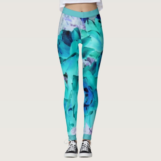 Personalisierte, maßgeschneiderte Yogapflanzen - L Leggings (Vorderseite)