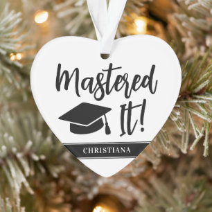 Personalisierte Master-Grad-Abschluss meistert es Ornament