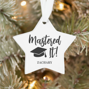 Personalisierte Master-Grad-Abschluss meistert es Ornament