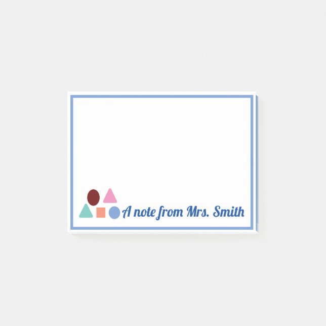 PERSONALISIERTE MATH Post-it-Notizen Post-it Klebezettel (Vorderseite)