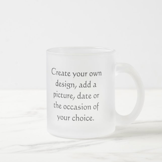 Personalisierte mattierte Tasse (Rechts)