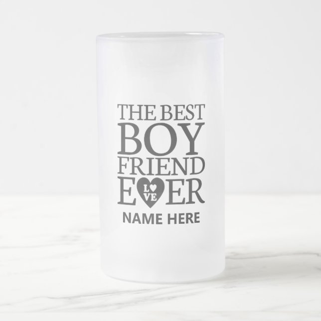 Personalisierte Mattierte Tasse für Boyfriend (Mittel)