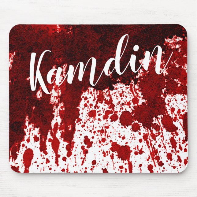 Personalisierte Maus Pad Blood Spritzer Vampire Go Mousepad (Vorne)