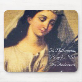 Personalisierte Mauspad mit Hl. Philomena