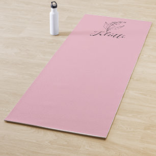 Personalisierte May Lily of the Valley Birth Blume Yogamatte