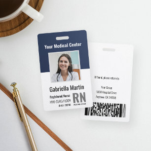 Personalisierte medizinische Mitarbeiter-Foto-ID Ausweis