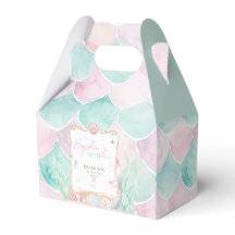 Personalisierte Meerjungfrau Party Favor Box | Unt