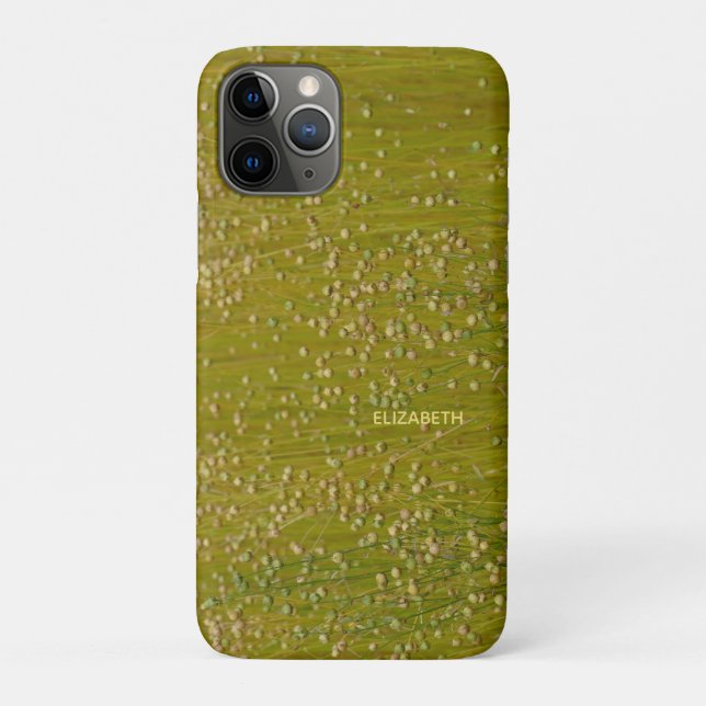 Personalisierte mehrfarbige grüne Florals Case-Mate iPhone Hülle (Rückseite)
