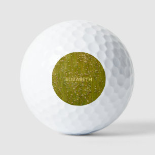 Personalisierte mehrfarbige grüne Florals Golfball