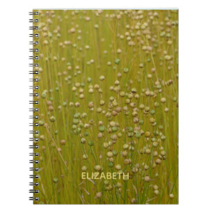 Personalisierte mehrfarbige grüne Florals Notizblock