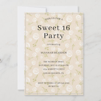 Personalisierte mehrfarbige Lichtblasen Sweet 16 Einladung