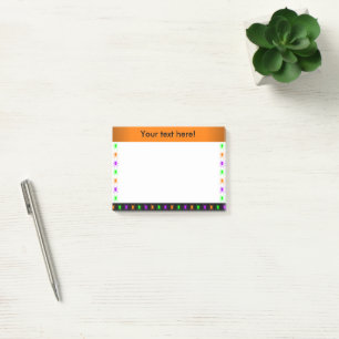 Personalisierte mehrfarbige Spinnen Post-it Klebezettel