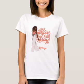 Personalisierte Melanin-Frau aufwecken T-Shirt