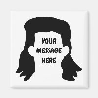 Personalisierte Meldung Funny Mullet Illustration