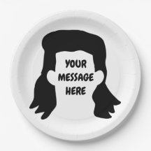 Personalisierte Meldung Funny Mullet Illustration