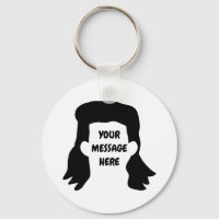 Personalisierte Meldung Funny Mullet Illustration