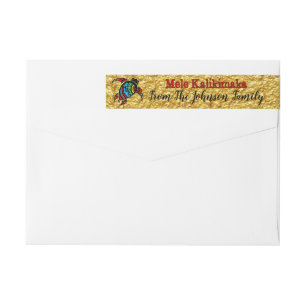 Personalisierte Mele Kalikimaka farbenfrohe Honu-A