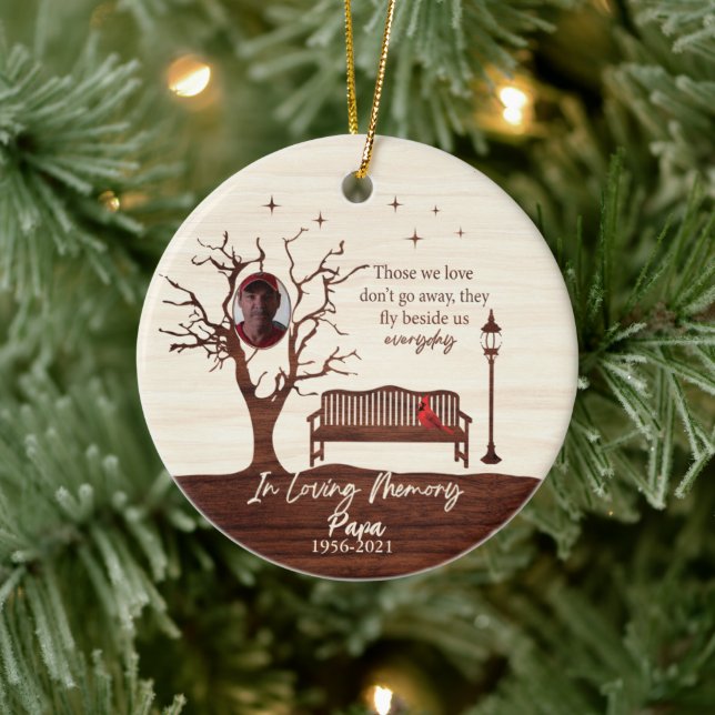 Personalisierte Menschen, die wir Liebe/Papa Keramik Ornament (Baum)