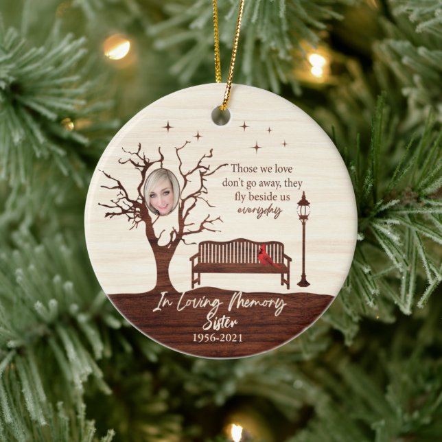 Personalisierte Menschen, die wir Liebe/Register Keramik Ornament (Baum)